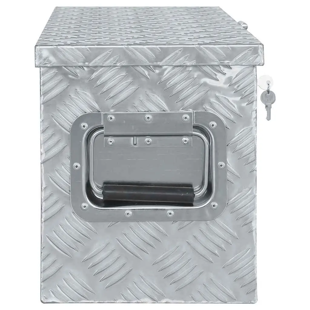 Aluminium Tool Box Silver 80x30x35 cm Portable Locking System