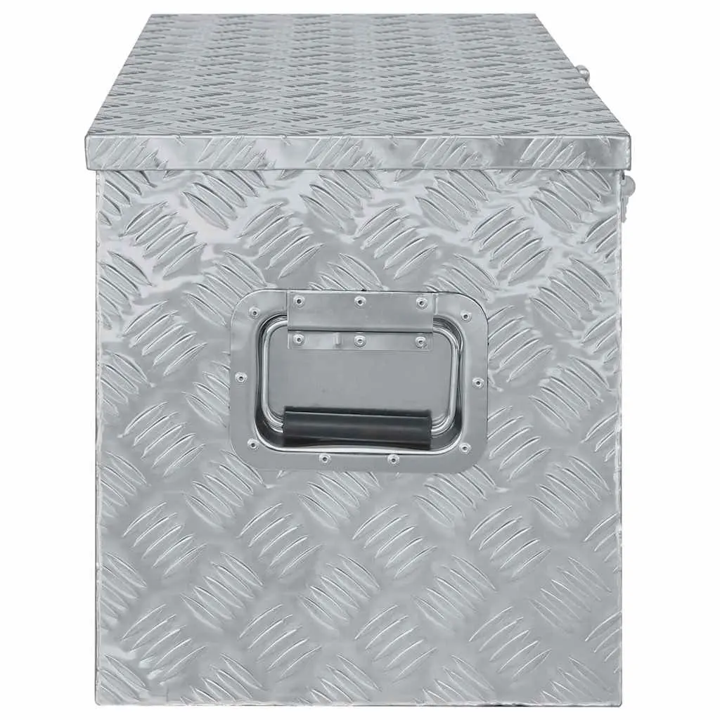 Aluminium Box Silver Compact Lightweight Storage Tool Transport with Locking System