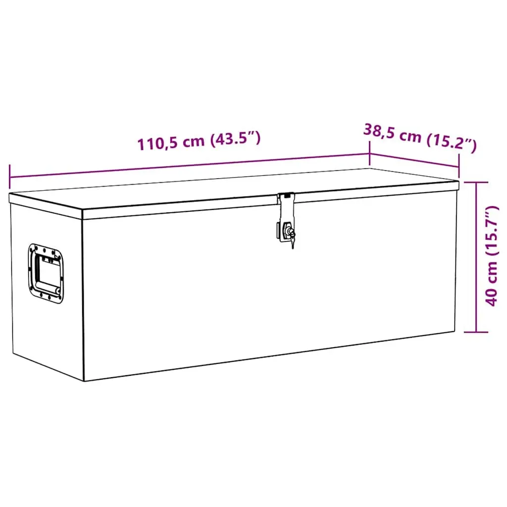 Aluminium Box Silver Compact Lightweight Storage Tool Transport with Locking System