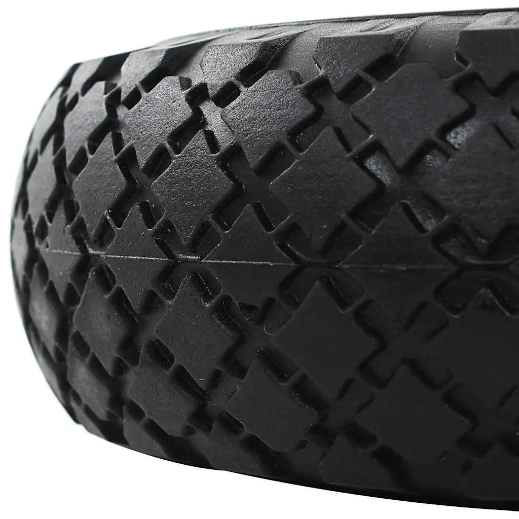 Sack Truck Wheels Solid PU Puncture-Proof 3.00-4 Heavy-Duty Spare