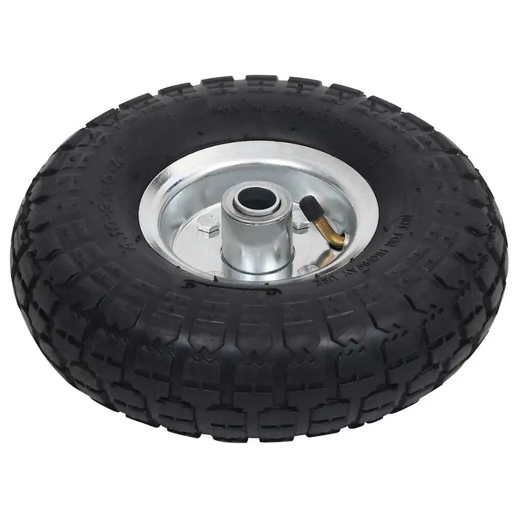 Sack Truck Spare Wheels 2pc Rubber Pneumatic Tyres Heavy Duty Hand Trolley Cart