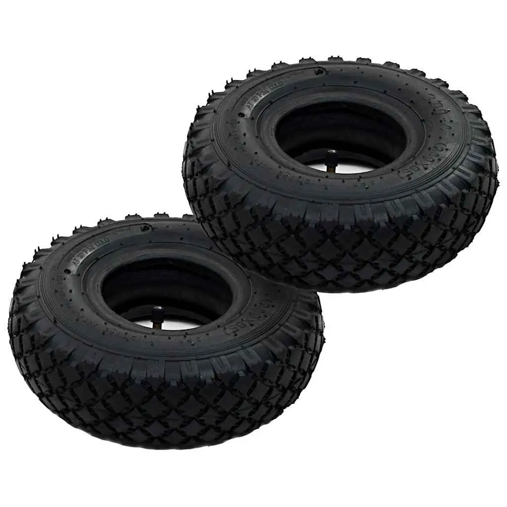 Sack Truck Tyres Inner Tubes 3.00-4 260x85 Durable Rubber Set
