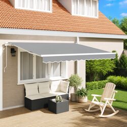 Compact and Effective Manual Awning Frame for Outdoors