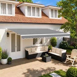 Compact and Durable Manual Retractable Awning Frame