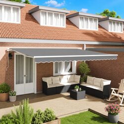Compact 500 x 300 cm Aluminium Awning Frame for Outdoor Spaces
