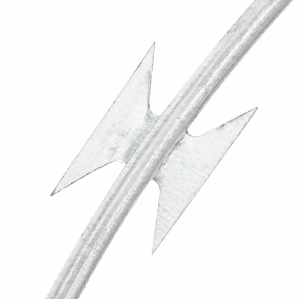 Concertina Razor Wire Silver 300m Galvanised Steel Coiled Security Barrier Outdoor