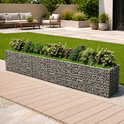 Compact Galvanised Steel Planter Bed for Your Outdoor Use 540x90x100 cm