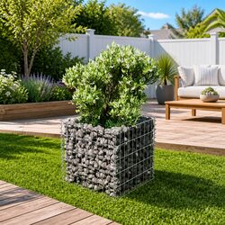 Gabion Raised Bed 50x50x50 cm - Solid and Stylish
