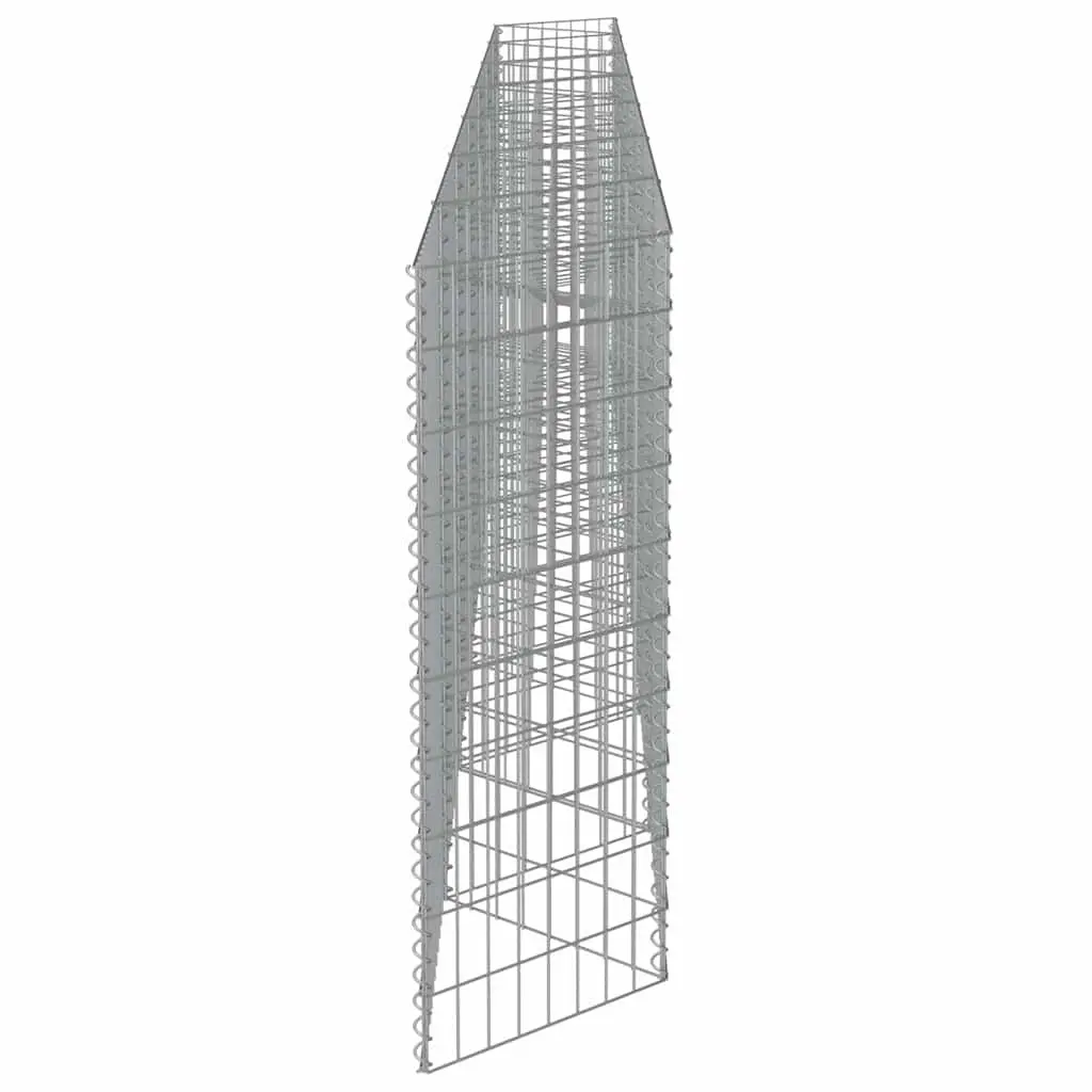 Gabion Wall Fence Panel Galvanised Steel Retaining Barrier Garden 450x30x100cm
