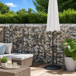 Compact Gabion Wall Panel for Landscape Applications