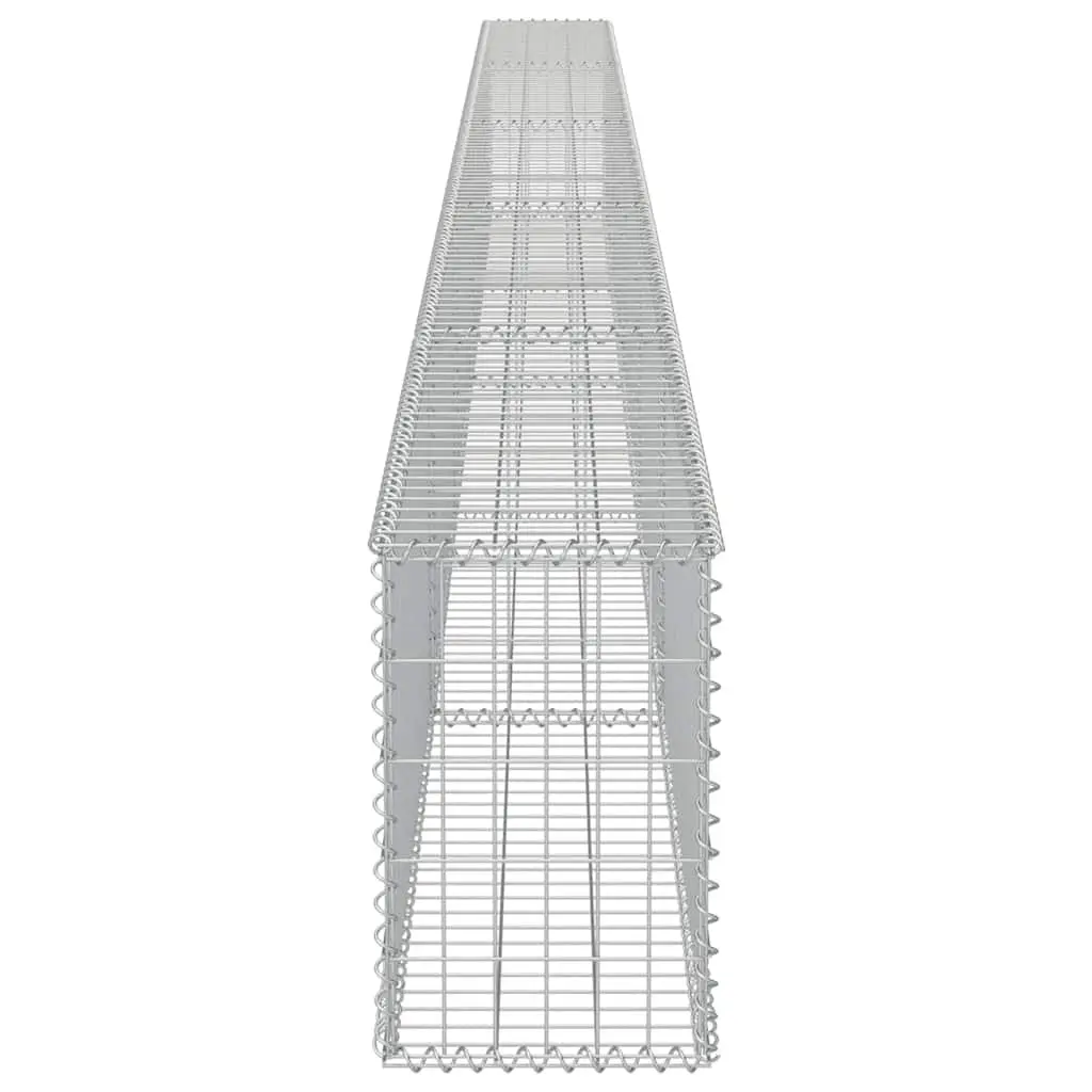 Gabion Wall Panel Silver 600 x 30 x 50 cm Galvanised Steel Retaining Barrier