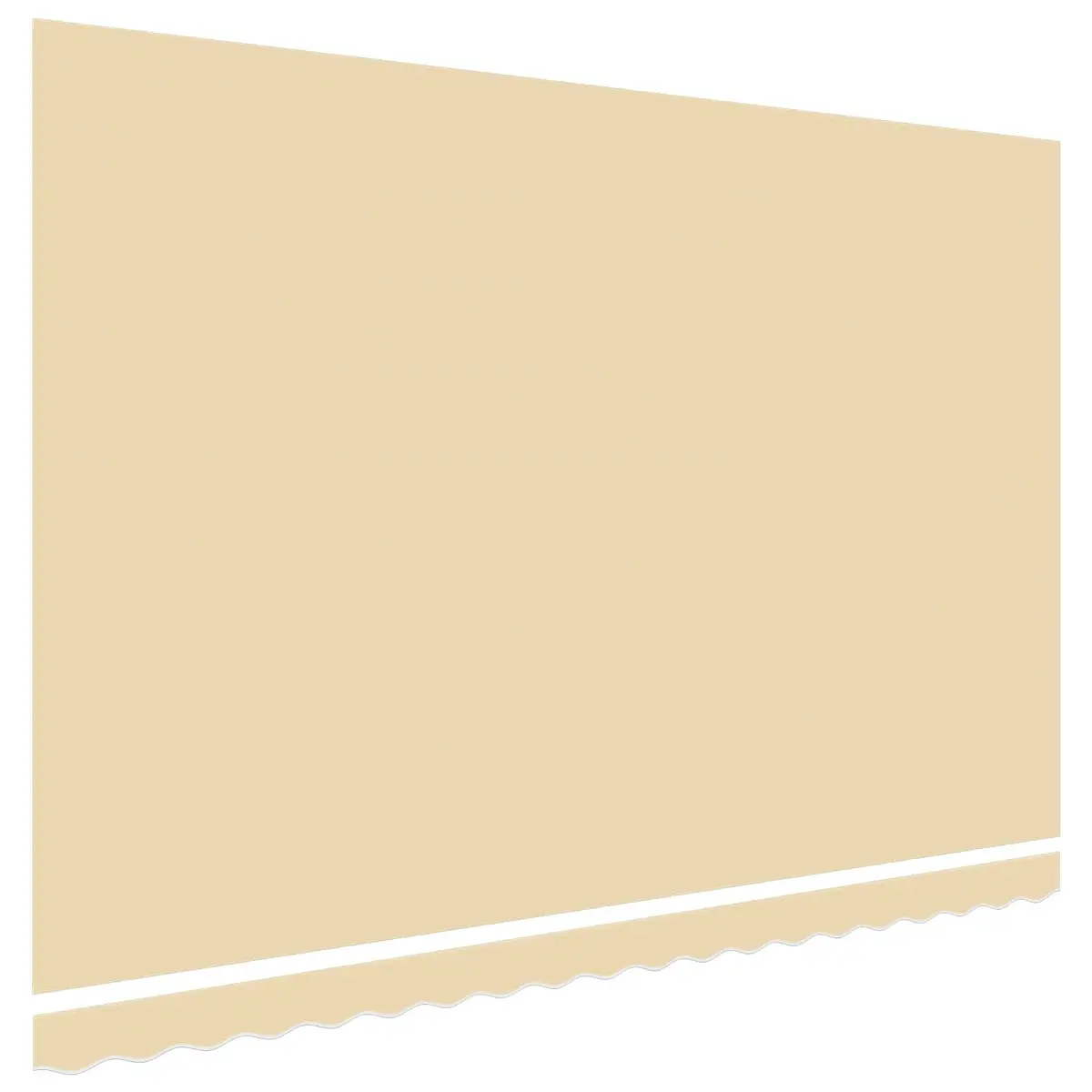 Awning Replacement Fabric Cream 4.5x3 m Polyester UV Resistant Shade Top