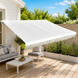 5x3m Cream Awning Replacement Fabric - Simple and Effective