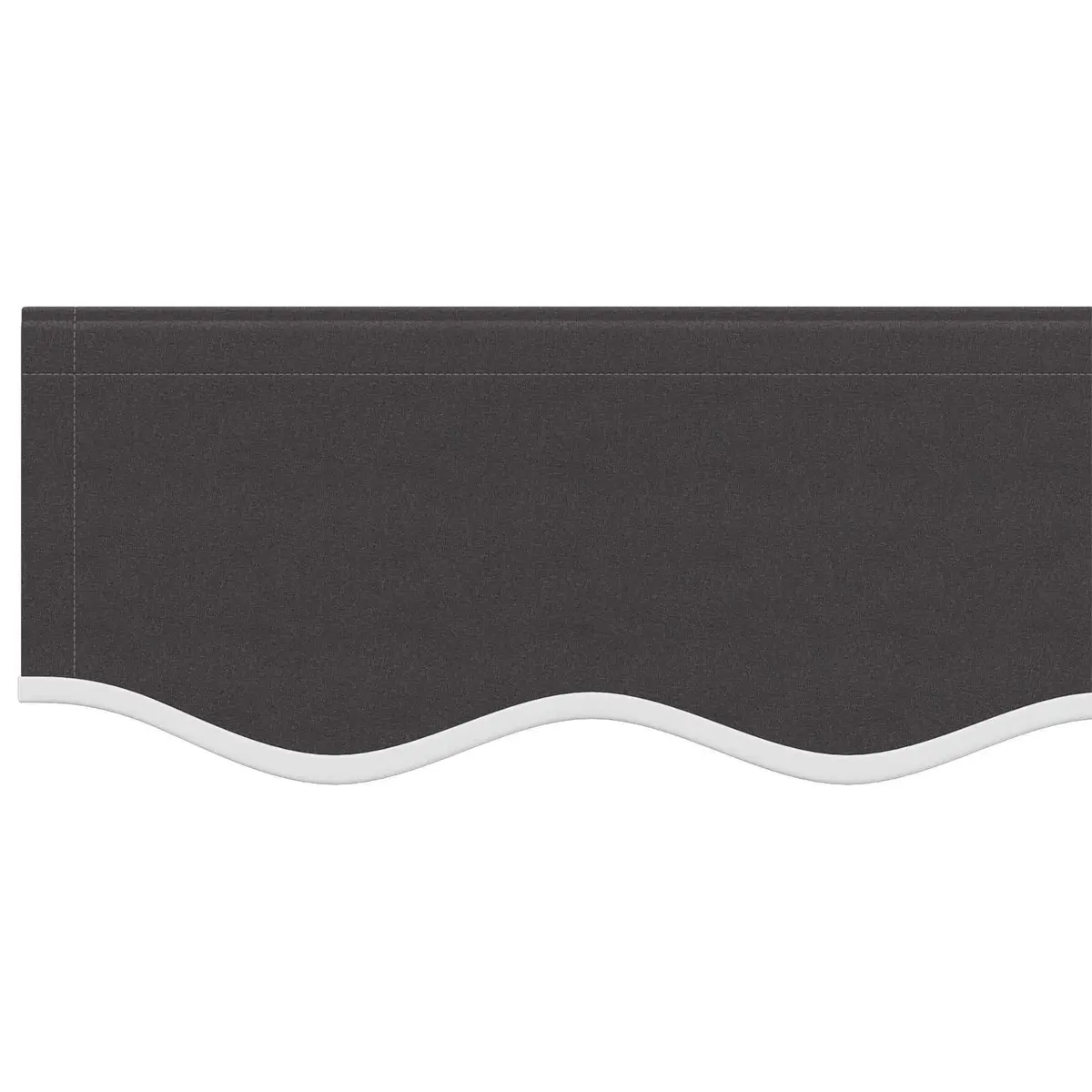 Awning Replacement Fabric Grey 3x2.5m Weather-resistant Outdoor Shade for Patio Balcony Garden