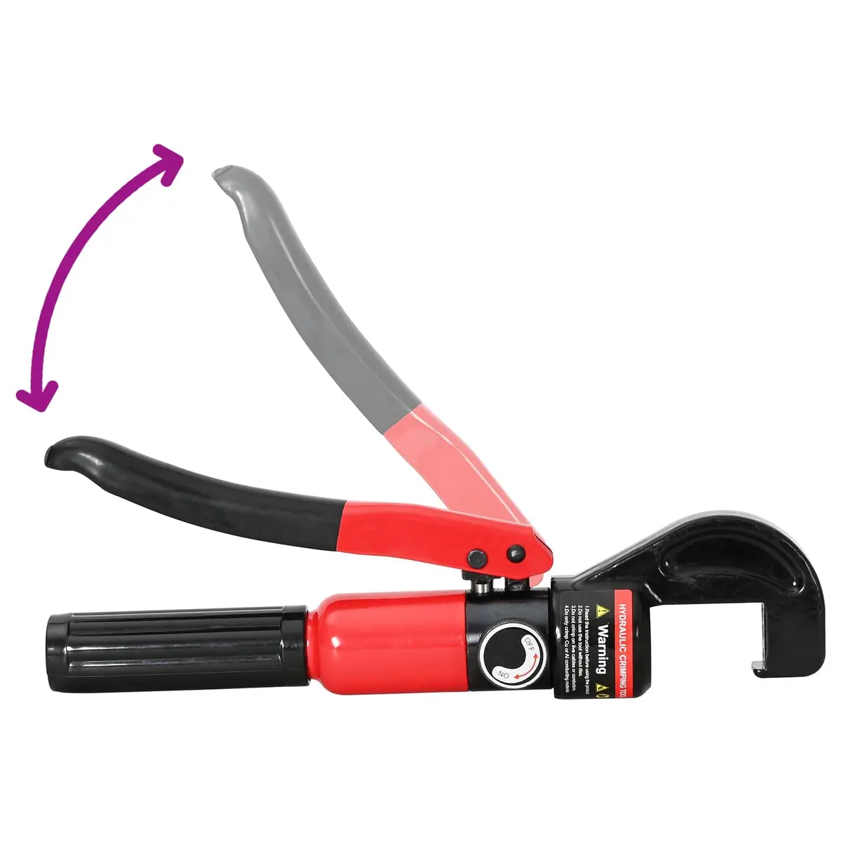 Hydraulic Crimping Pliers Steel Portable Ergonomic Handle Wire Stripper Tool 4-70mm²