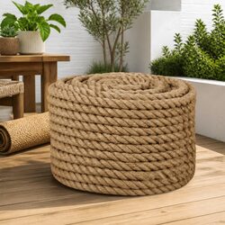 Concise Natural Jute Rope 20mm 100m for Multiple Uses