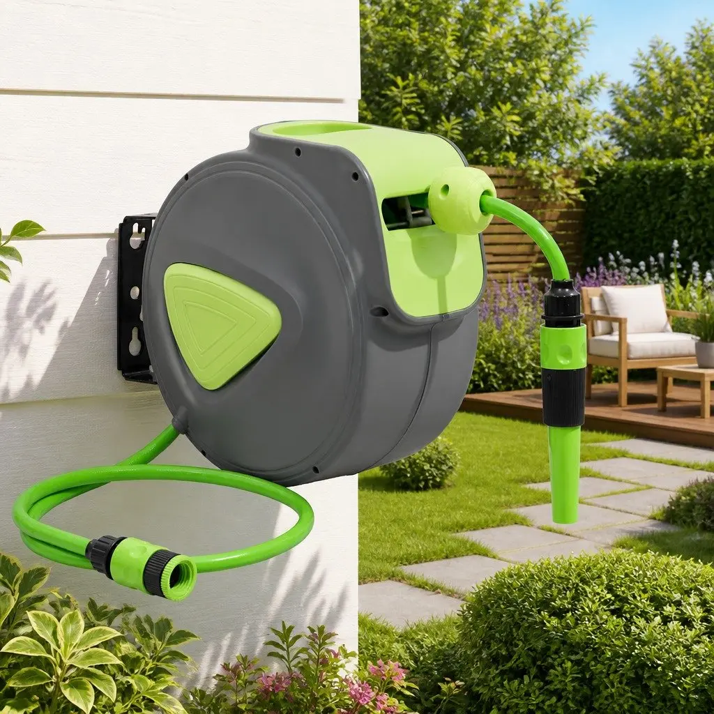 Retractable Hose Reel for Gardens