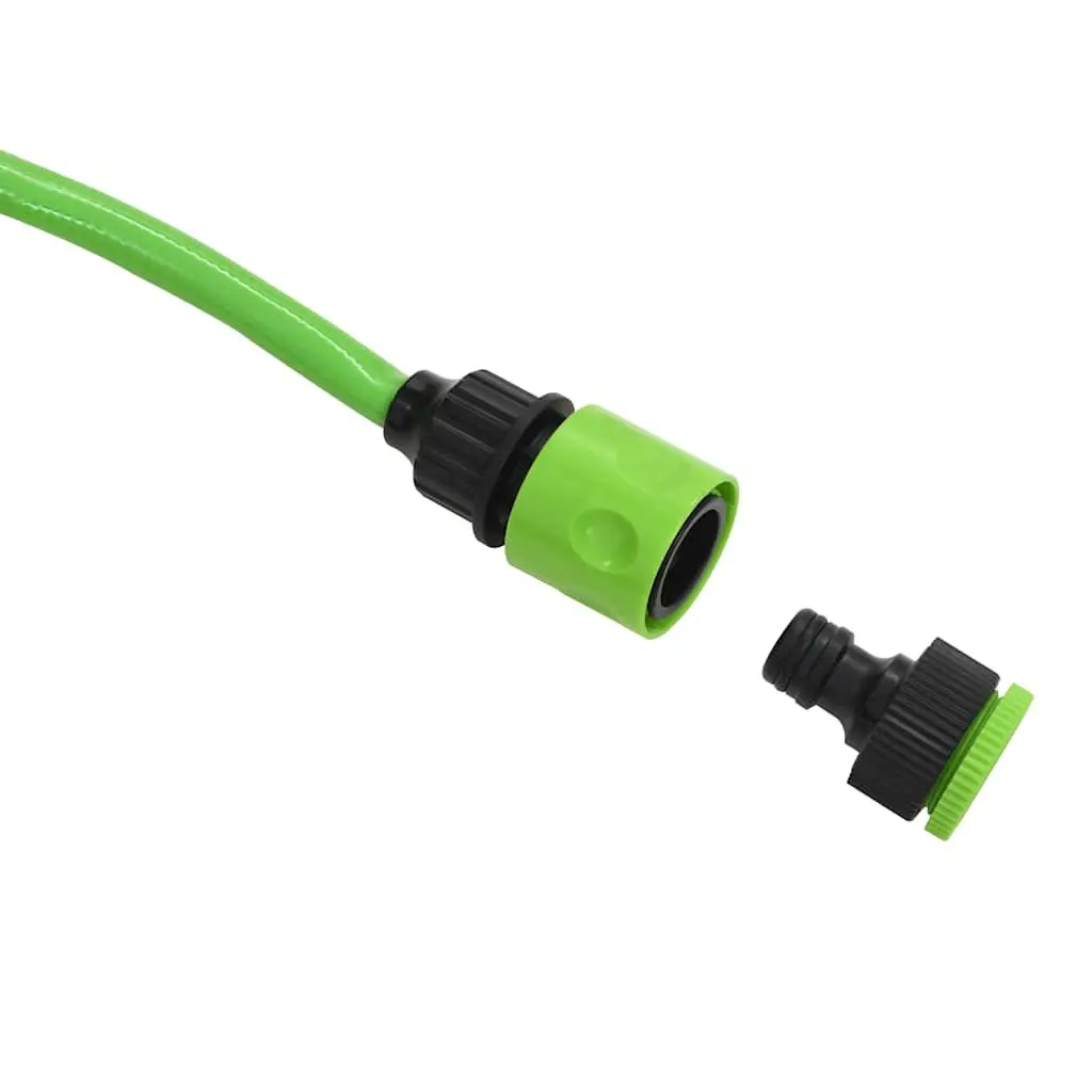 Automatic Retractable Wall Mounted Garden Water Hose Reel Green 10m with Spray Nozzle