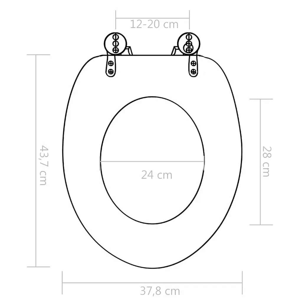 Toilet Seat with Soft Close Lid Old Wood Design Turquoise Bathroom Fixture