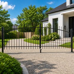 Compact and Strong Double Door Fence Gate 400x149.5cm