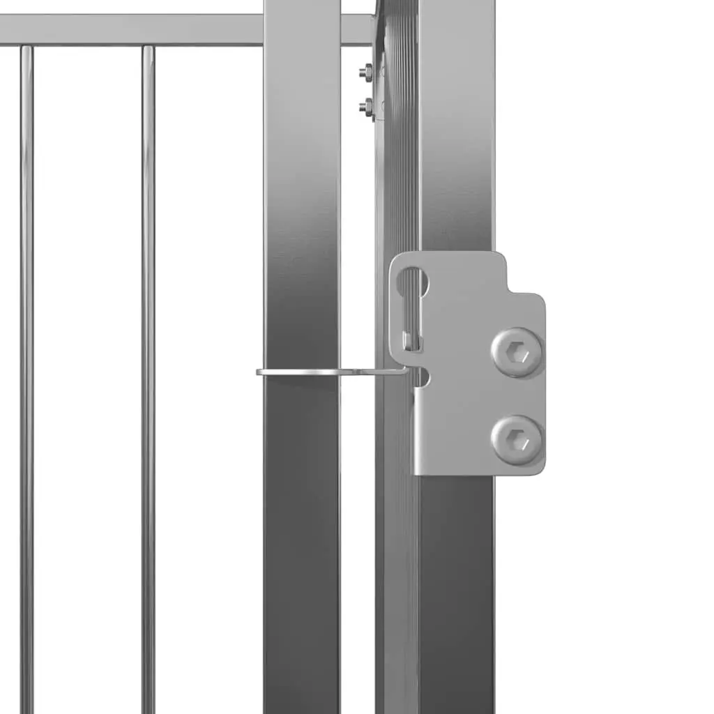 Dog Kennel Silver 200x200x100cm Steel Construction Outdoor Playpen