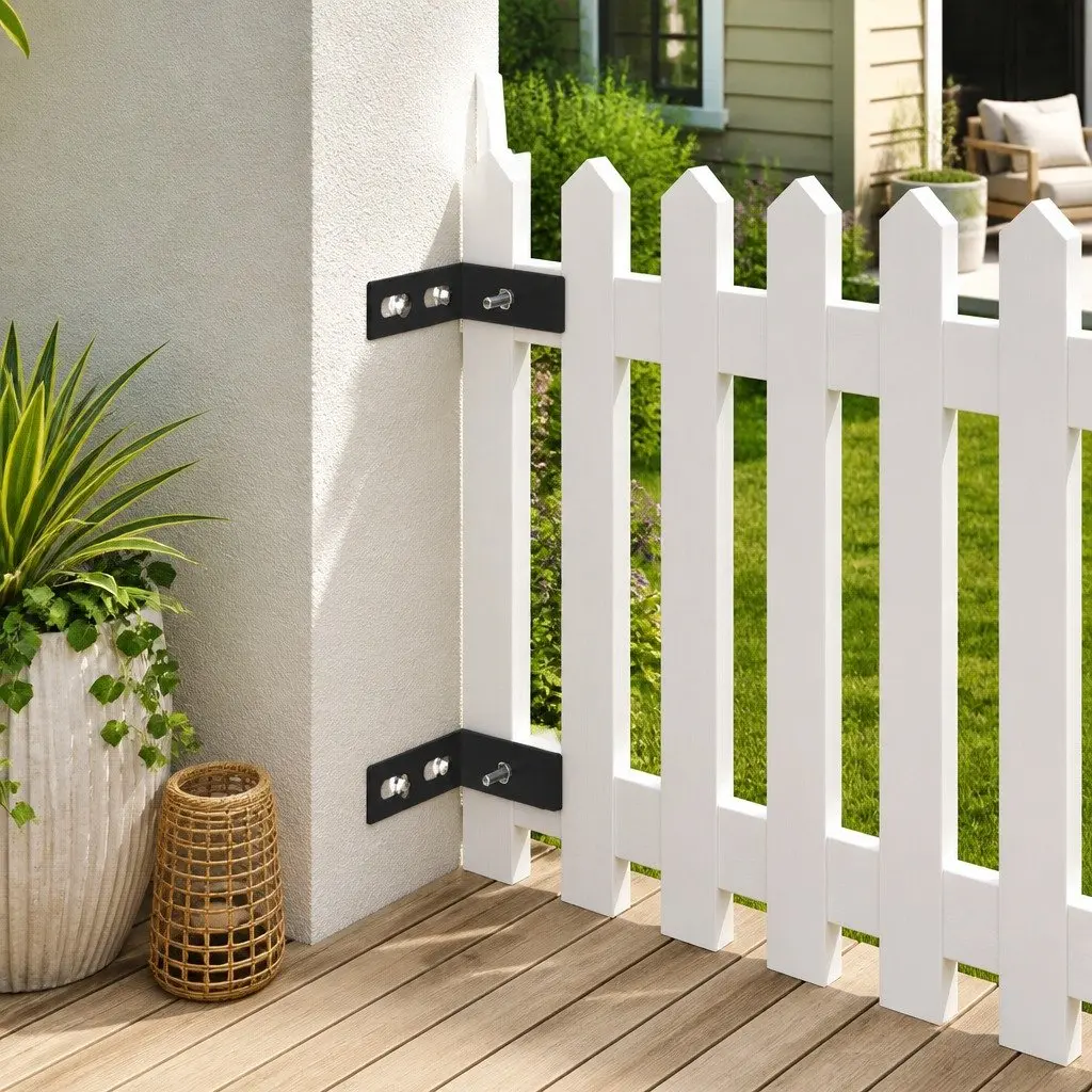 Wall Corner Connector Anthracite 65mm 100mm Sturdy Galvanised Steel and Stainless Steel Garden Brackets