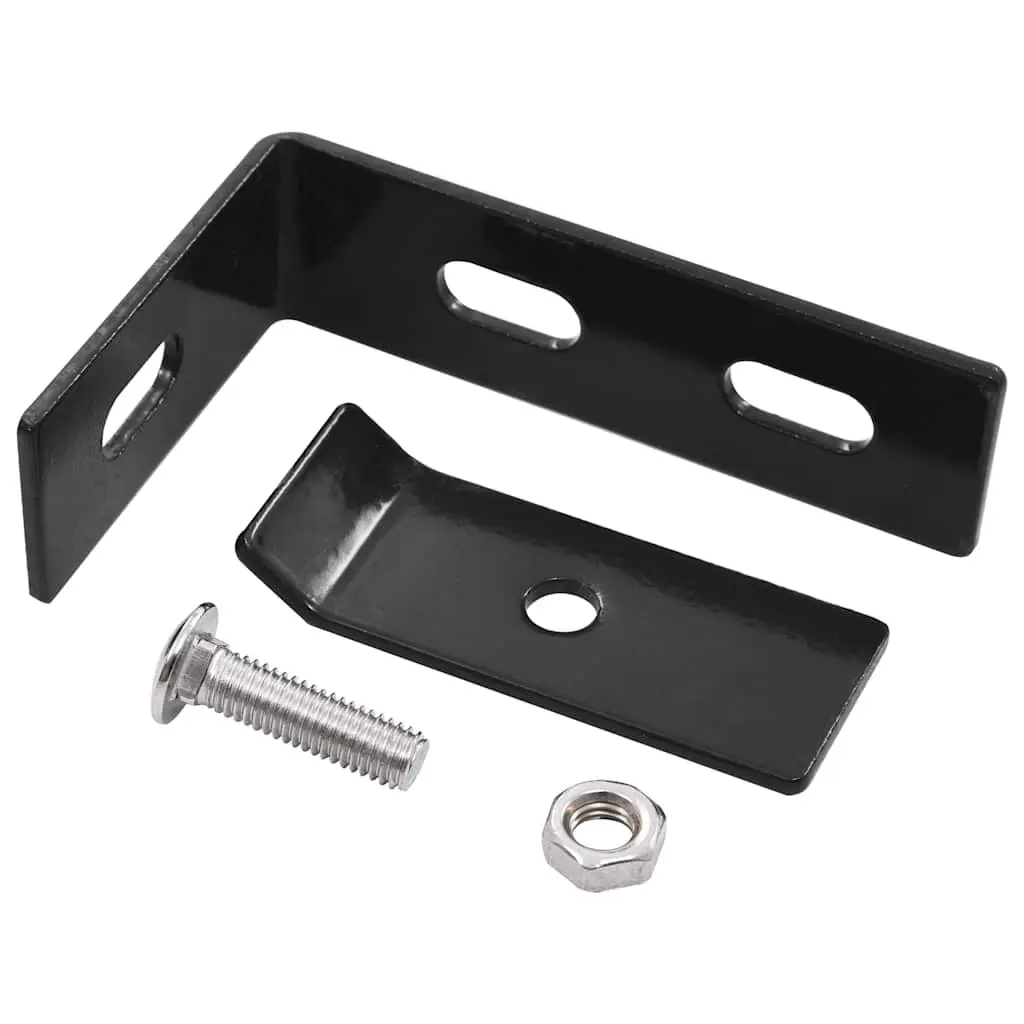 Wall Corner Connector Anthracite 65mm 100mm Sturdy Galvanised Steel and Stainless Steel Garden Brackets