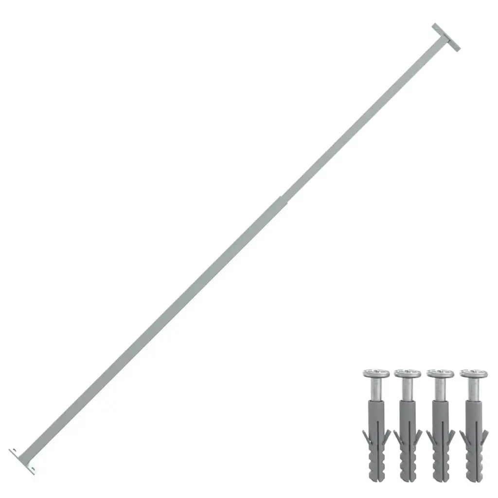 Adjustable Security Window Bar Silver 710-1200mm Home Protection