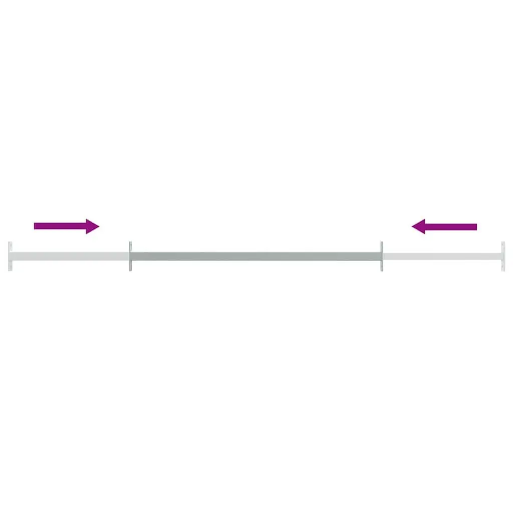 Adjustable Security Window Bar Silver 710-1200mm Home Protection
