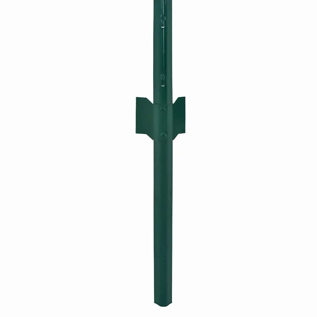 Wire Mesh Fence Panel Green 25x2 m Durable PVC Powder-Coated Steel Garden Poultry Farm Barrier