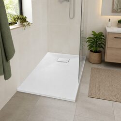 Shower Base Tray in White, 90x70 cm—Designed for You