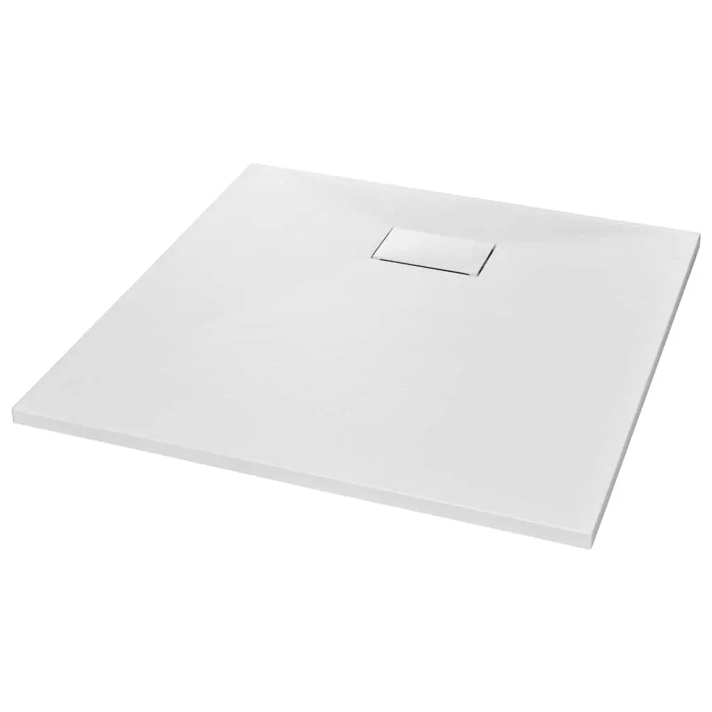 Shower Base Tray 90x90 cm White Low Profile Modern Bathroom Fixture Skid