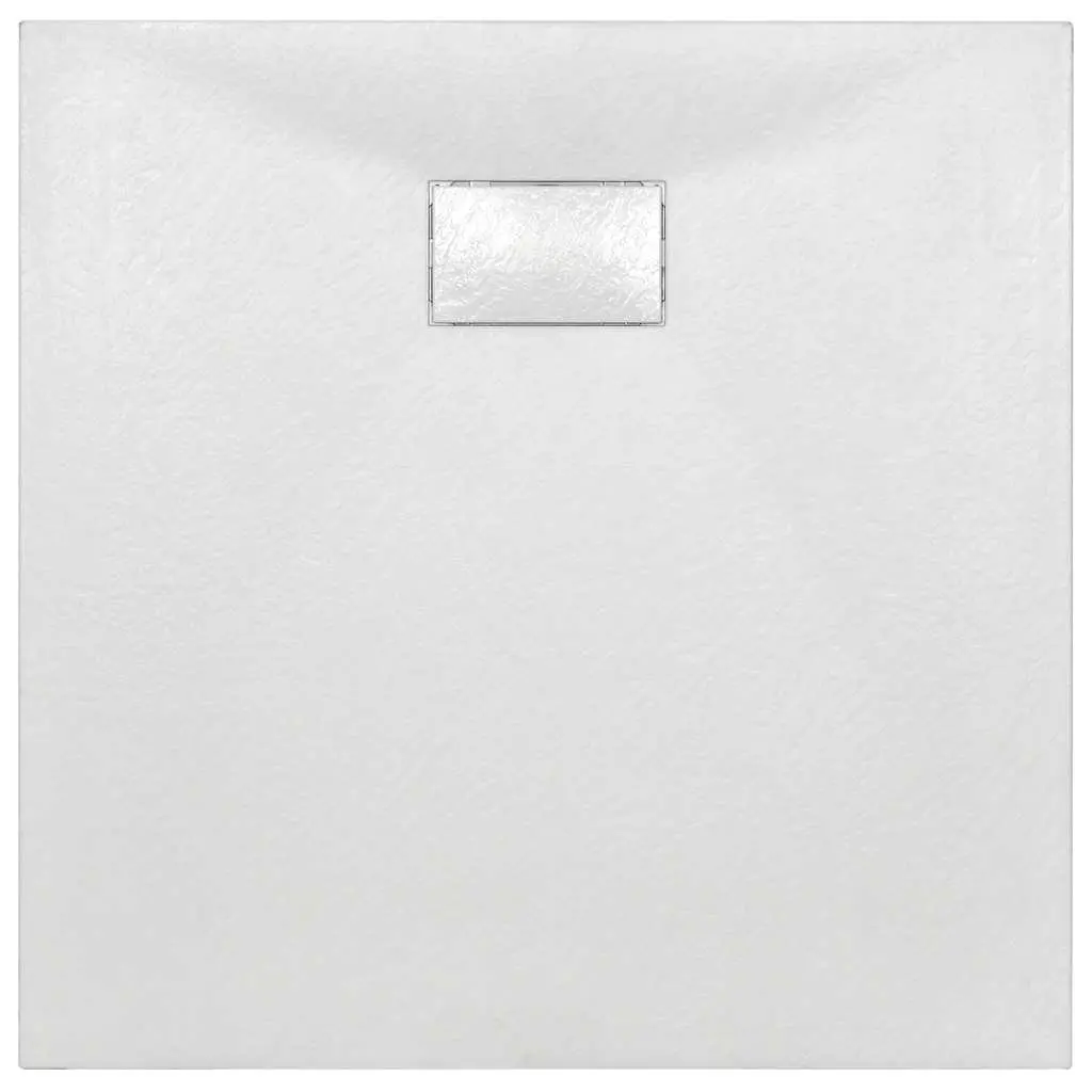 Shower Base Tray 90x90 cm White Low Profile Modern Bathroom Fixture Skid
