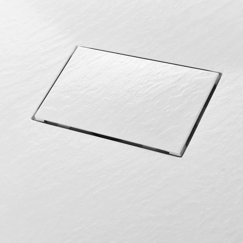Shower Base Tray 90x90 cm White Low Profile Modern Bathroom Fixture Skid