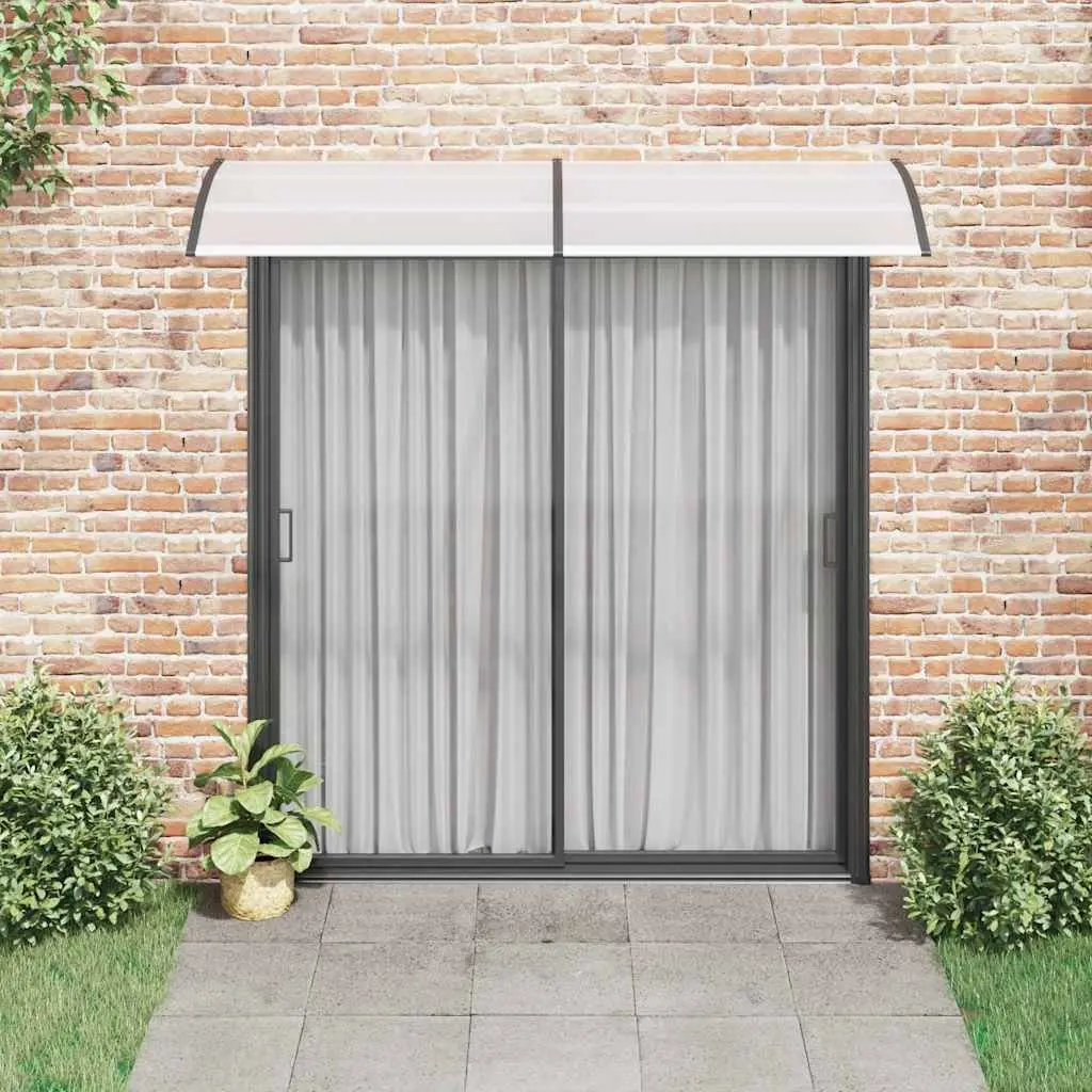 Door Canopy Multicolour 240x75cm Polycarbonate Awning Outdoor Protection