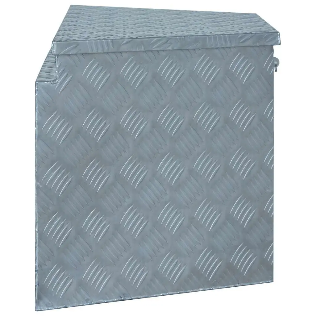Aluminium Storage Box Silver 737x410x460 mm Compact Portable Tool Organiser