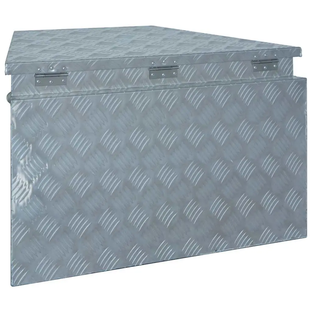 Aluminium Storage Box Silver 737x410x460 mm Compact Portable Tool Organiser