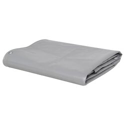 Short and Strong: 6x8 m Grey Heavy-Duty Tarpaulin