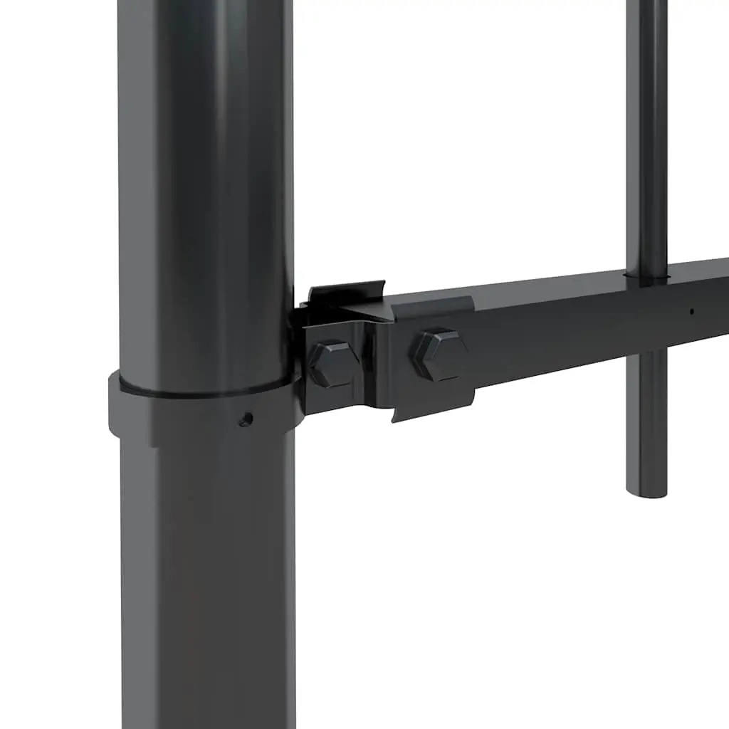 Garden Fence Panel with Spear Top Steel Posts 181x150 cm Decorative Outdoor