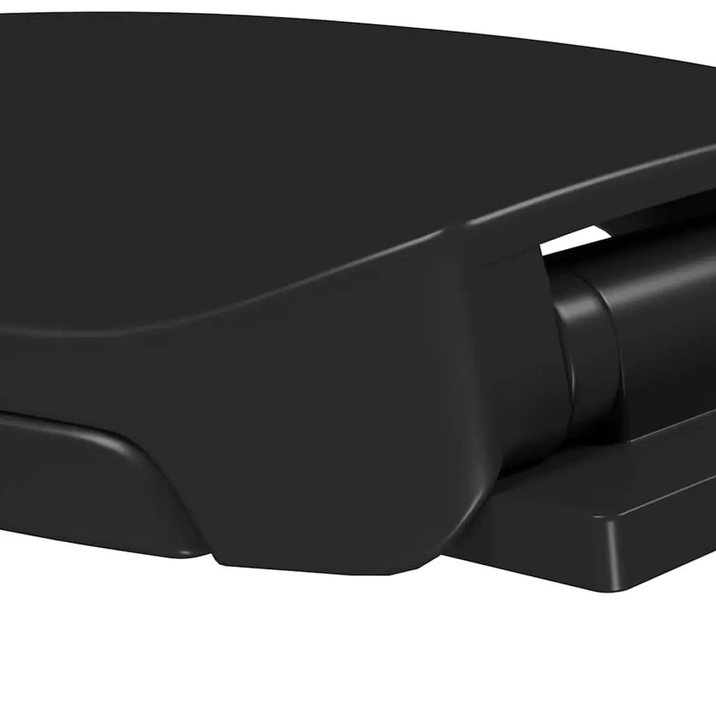 Toilet Seat Black Standard Bowl Soft Close Quick Release