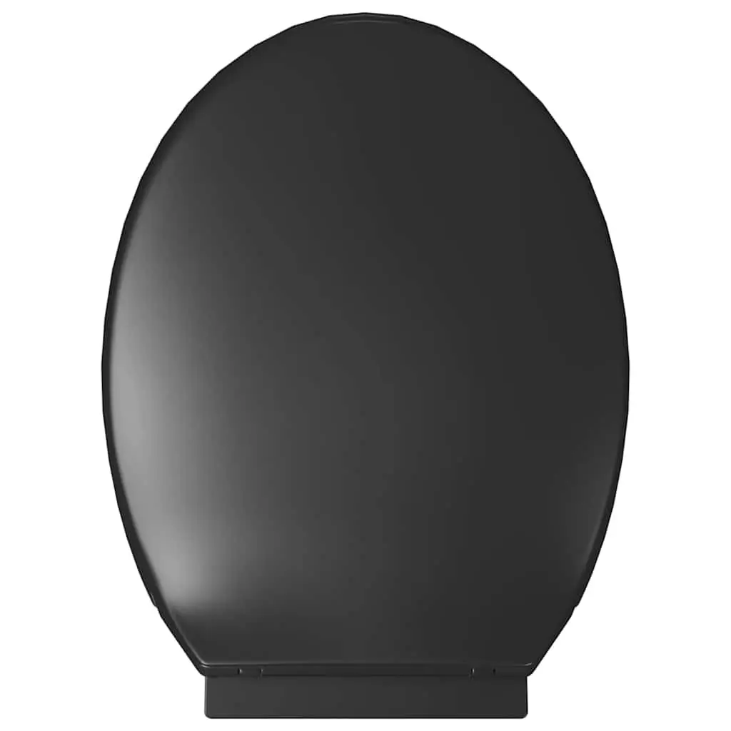 Toilet Seat Black Standard Bowl Soft Close Quick Release