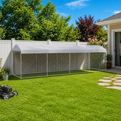 Dog Kennel with Canopy