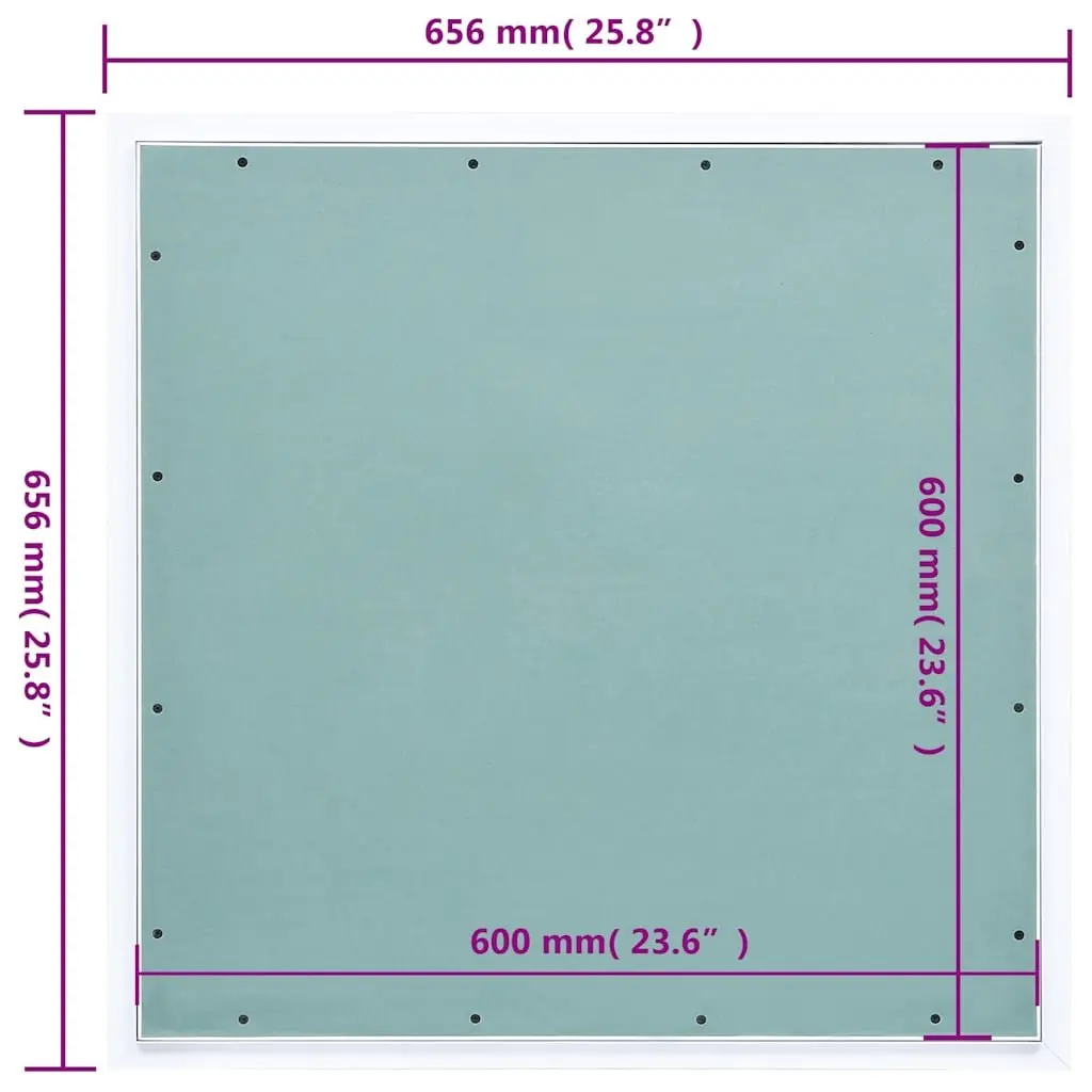 Access Panel Inspection Hatch Aluminium Frame Plasterboard 600x600mm Wall
