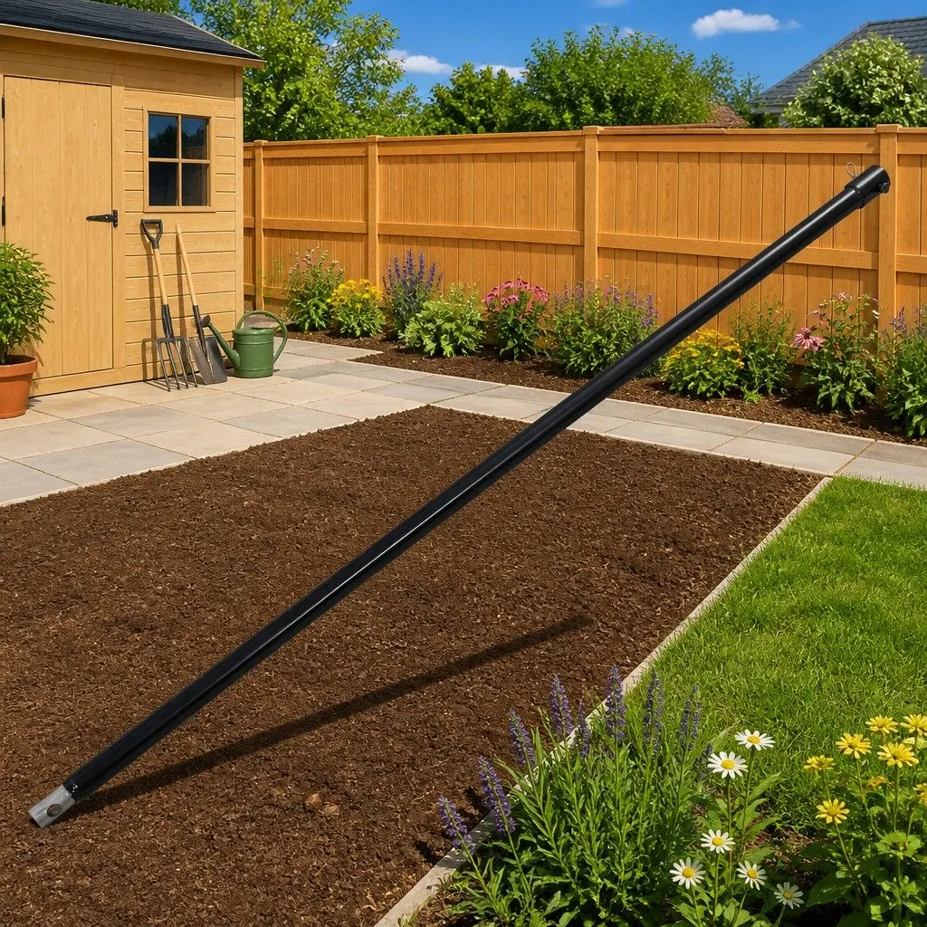 Drill Extension Steel Black 1 m Heavy Duty Ground Auger Bit Extension