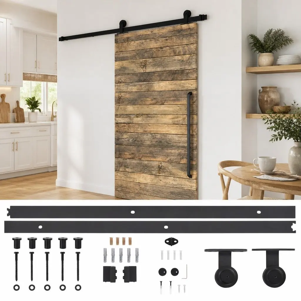 Sliding Door Hardware Kit with Quiet Operation