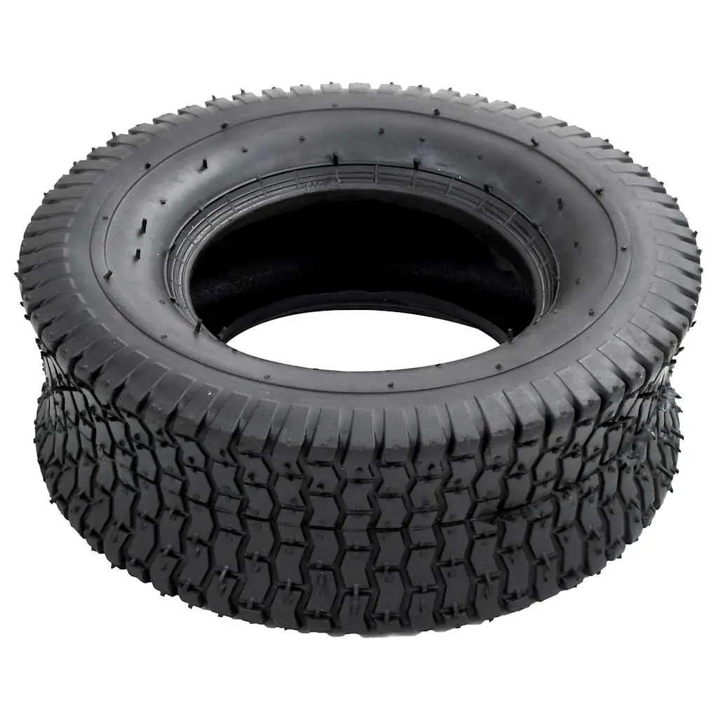 Wheelbarrow Tyres Black 13x5.00-6 Heavy-Duty Puncture-Proof 4PR