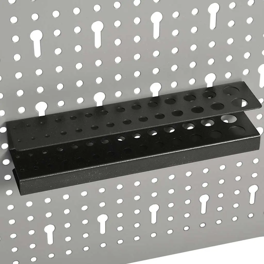 Wall-mounted Tool Pegboards Grey 40x58 cm Steel Panel Organisation Storage 3 Piece