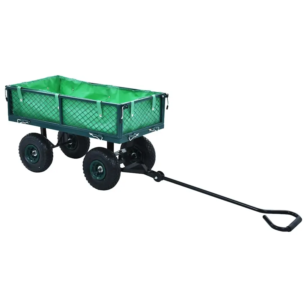Garden Hand Trolley Red Heavy-Duty Steel 250kg Load Capacity Pneumatic Wheels