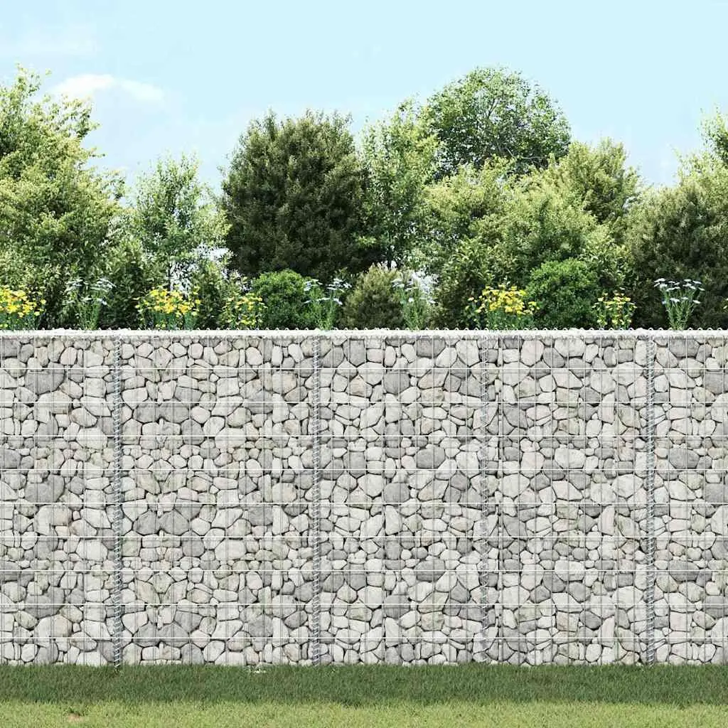 Gabion Raised Bed Silver Trapezium Shape Weather Resistant Galvanised Steel Garden Planter