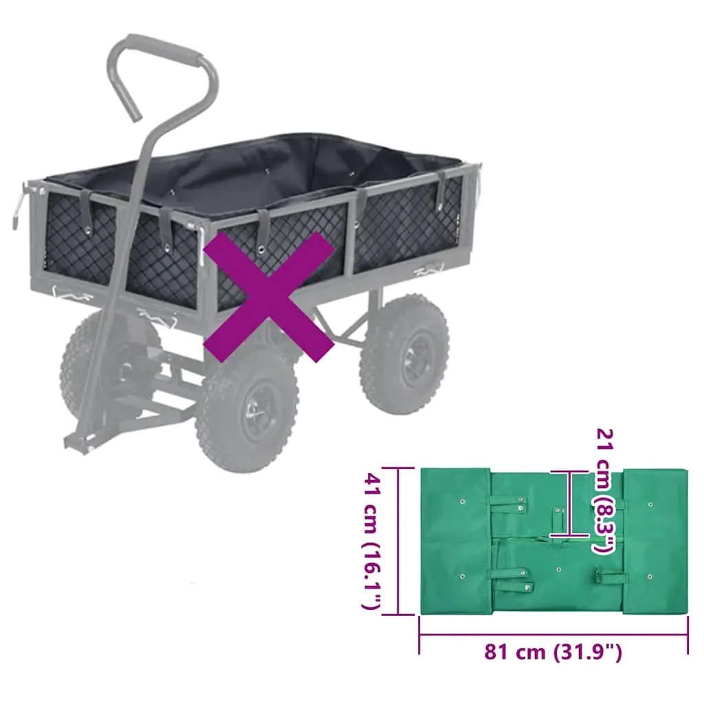 Garden Cart Liner Green Heavy Duty Weather Resistant Fabric